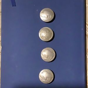 Button cover, Buffalo Nickels